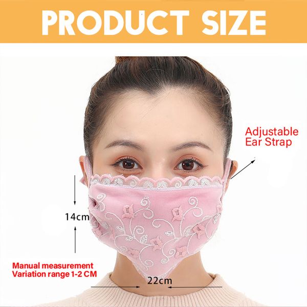 lace warm women girl lady designer reusable washable face for autumn winter knitted embroidered cotton mask
lace warm women girl lady designer reusable washable face for autumn winter knitted embroidered cotton mask