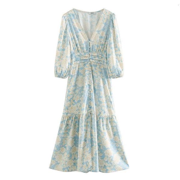 2021 women's clothing new long-length style v neck floral printed dress casual women dresses party long maxi dress vestidos, Black;gray
2021 women's clothing new long-length style v neck floral printed dress casual women dresses party long maxi dress vestidos, Black;gray