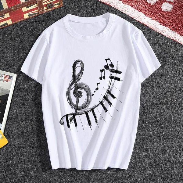 women's musical note printing hipster female fashion harajuku graphic white t-shirt clothing
women's musical note printing hipster female fashion harajuku graphic white t-shirt clothing