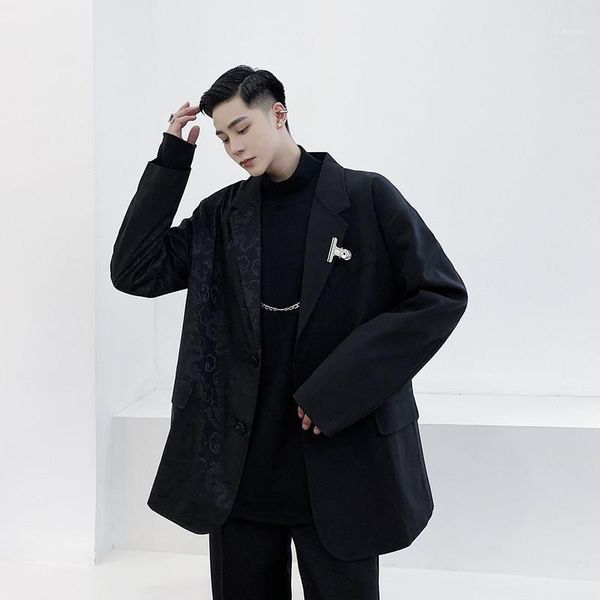 male streetwear hip hop suit blazers jacket outerwear men dragon print vintage fashion casual suit coat1, White;black
male streetwear hip hop suit blazers jacket outerwear men dragon print vintage fashion casual suit coat1, White;black