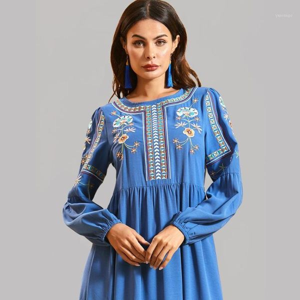 boho embroidered long sleeve long blue dress plus size women muslim floral maxi loose dress abaya dubai turkey modesty ramadan1, Red
boho embroidered long sleeve long blue dress plus size women muslim floral maxi loose dress abaya dubai turkey modesty ramadan1, Red