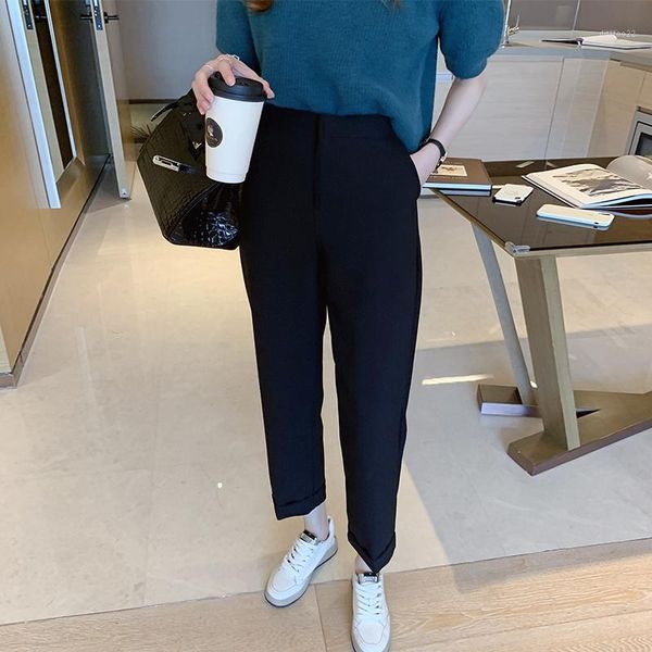 women's pants & capris women's spring autumn style harem korean button solid color high waist casual ankle-length kk02711, Black;white
women's pants & capris women's spring autumn style harem korean button solid color high waist casual ankle-length kk02711, Black;white