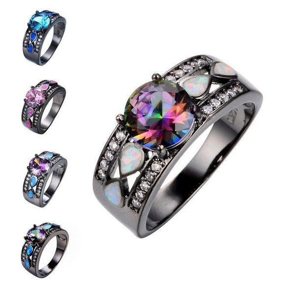 fashion lovers ring infinity mystic round fire opal ring black gold color jewelry size 5-11 rainbow, Slivery;golden
fashion lovers ring infinity mystic round fire opal ring black gold color jewelry size 5-11 rainbow, Slivery;golden