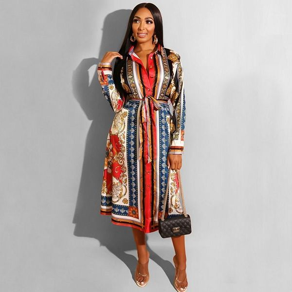 spring ladies turn-down collar print a-line work office long dress casual fit and flare pleated dress autumn women fashion1, Black;gray
spring ladies turn-down collar print a-line work office long dress casual fit and flare pleated dress autumn women fashion1, Black;gray