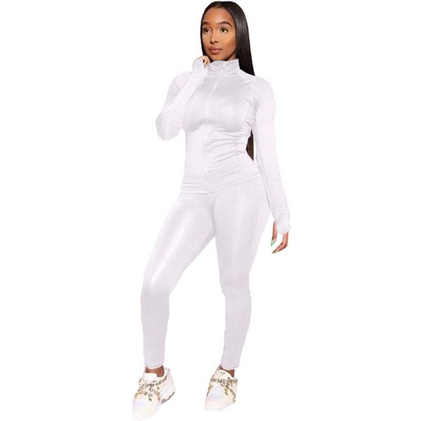 yoga outfits women casual sports 2-piece outfit set long sleeve zipper pants for ladies, White;red
yoga outfits women casual sports 2-piece outfit set long sleeve zipper pants for ladies, White;red