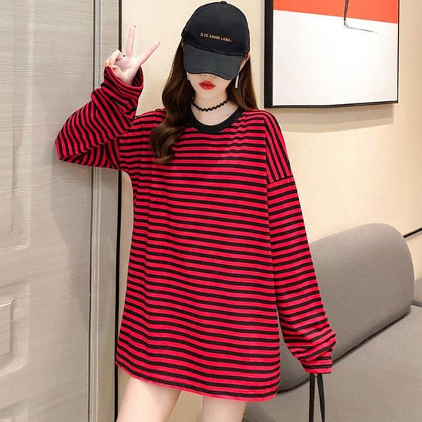 harajuku striped women tshirts autumn new long sleeve o-neck women's t-shirts korean casual oversized t shirt female t-shirt, White
harajuku striped women tshirts autumn new long sleeve o-neck women's t-shirts korean casual oversized t shirt female t-shirt, White