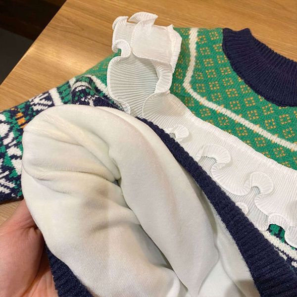 girls' clothing middle small children's 2020 winter foreign sle korean dign and color auricularia auricula edging decoration 7xg2, Blue
girls' clothing middle small children's 2020 winter foreign sle korean dign and color auricularia auricula edging decoration 7xg2, Blue