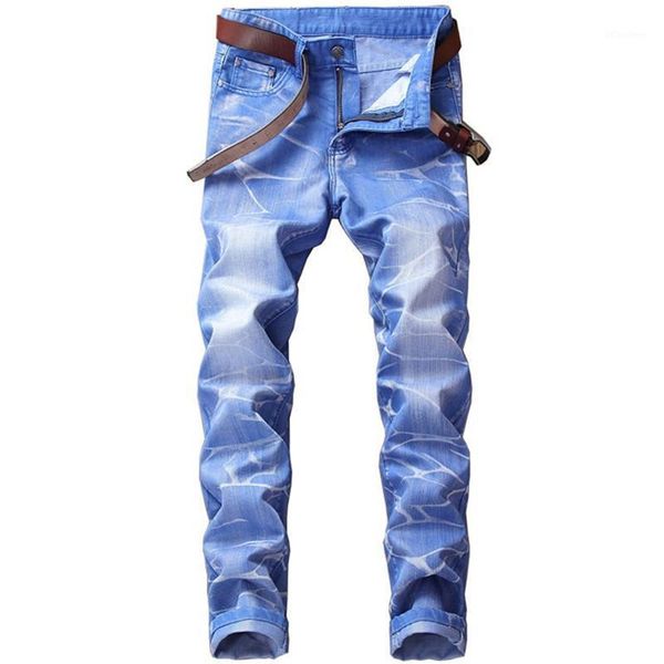 2021 spring autumn fashion new men's casual boutique ripped denim trousers / male casual hole straight jeans large size 28-421, Blue
2021 spring autumn fashion new men's casual boutique ripped denim trousers / male casual hole straight jeans large size 28-421, Blue
