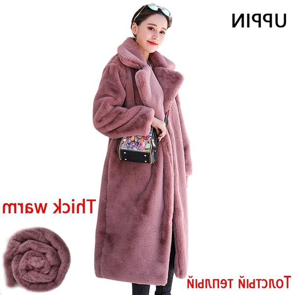 winter women faux rabbit woman long fur jacket luxury loose lapel thick warm plus size oversize female plush coat t200506, Black
winter women faux rabbit woman long fur jacket luxury loose lapel thick warm plus size oversize female plush coat t200506, Black
