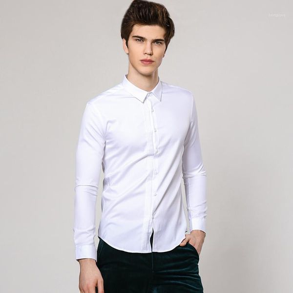 men spring royal prince formal slim tuxedo shirts male classic casual long sleeve shirts clothing mens 726361, White;black
men spring royal prince formal slim tuxedo shirts male classic casual long sleeve shirts clothing mens 726361, White;black