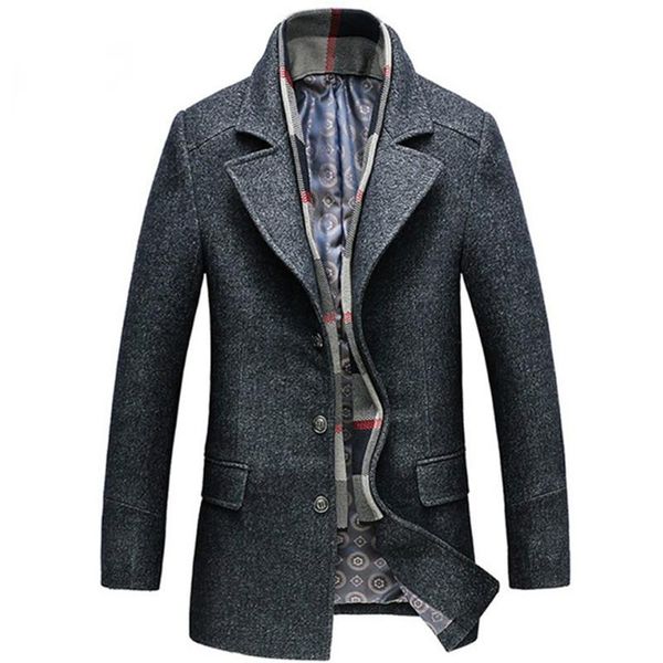 men's wool & blends men coats autumn winter casual thick warm jackets single button outwear mens and solid coffee gray m-3xl, Black
men's wool & blends men coats autumn winter casual thick warm jackets single button outwear mens and solid coffee gray m-3xl, Black