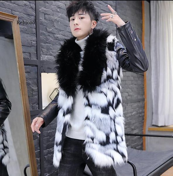men autumn mid-length faux leather jacket mens winter thicken warm fur leather coat men slim jackets, Black
men autumn mid-length faux leather jacket mens winter thicken warm fur leather coat men slim jackets, Black