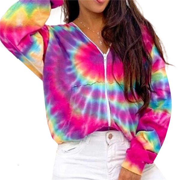 women's zip up fashion tie dye print long sleeve loose with pockets spring autumn ladies coat plus size jacket, Black;brown
women's zip up fashion tie dye print long sleeve loose with pockets spring autumn ladies coat plus size jacket, Black;brown