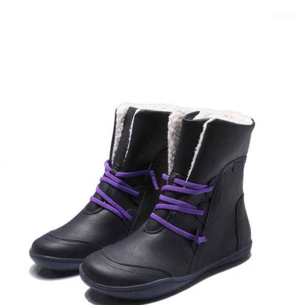 shoes 2020winter new women's leather boots faux short plush women's shoes flat-bottomed pu cross strap cotton boots shoe1, Black
shoes 2020winter new women's leather boots faux short plush women's shoes flat-bottomed pu cross strap cotton boots shoe1, Black