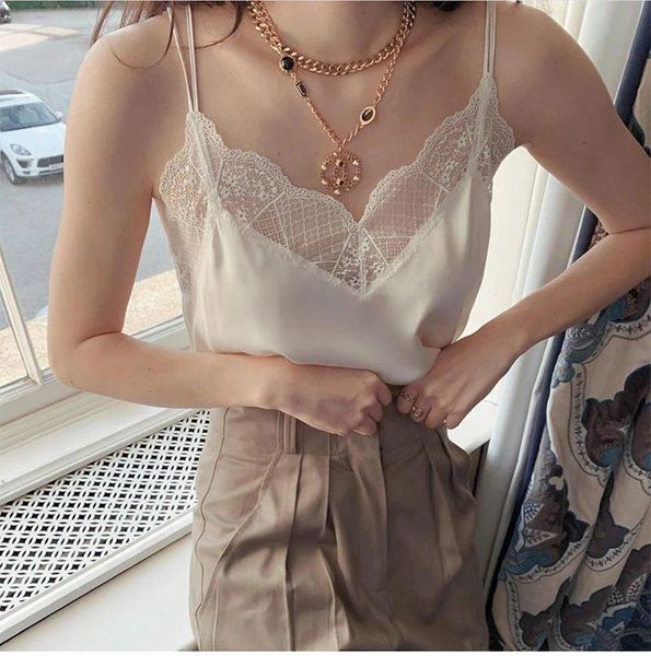 silk women lace camis four color options fashion wild lady camisole 2020 summer new, White
silk women lace camis four color options fashion wild lady camisole 2020 summer new, White