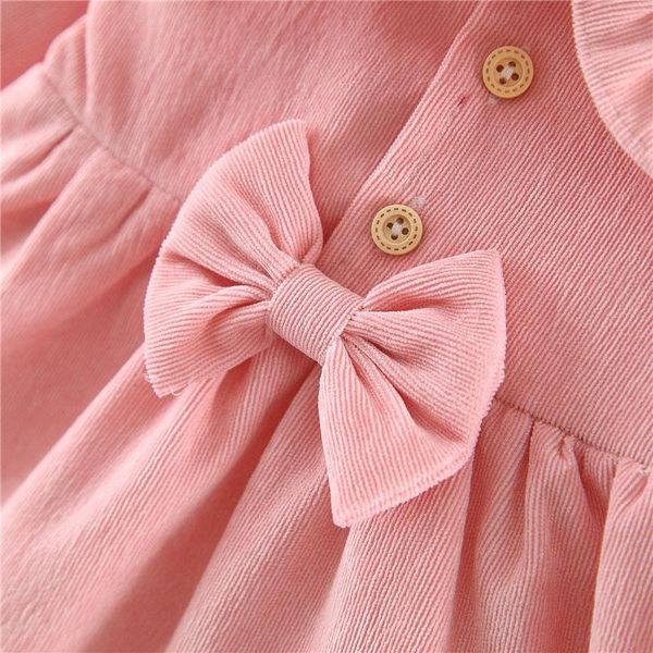 girl's dresses toddler autumn wear solid-color cute ruffle wide-lapel long-sleeves fluffy dress with bow decoration for baby girl 0-4 y, Red;yellow
girl's dresses toddler autumn wear solid-color cute ruffle wide-lapel long-sleeves fluffy dress with bow decoration for baby girl 0-4 y, Red;yellow
