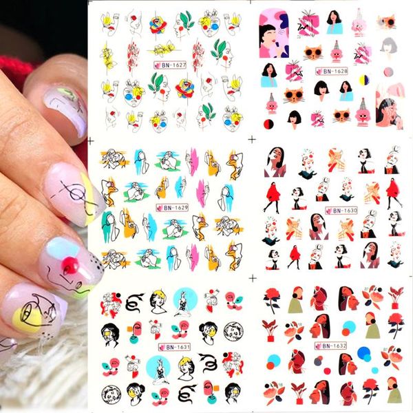 12pcs nail water stickers abstract face geometry creative designs nail art paper decoration manicure tattoos slide bebn1621-1632, Black
12pcs nail water stickers abstract face geometry creative designs nail art paper decoration manicure tattoos slide bebn1621-1632, Black