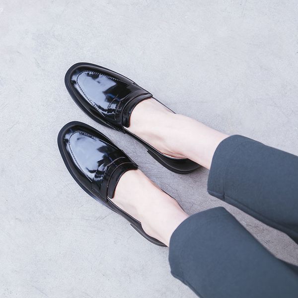 2021 female 22-25cm long british brock small shoes, moccasins, lazy business shoes rf1p, Black
2021 female 22-25cm long british brock small shoes, moccasins, lazy business shoes rf1p, Black