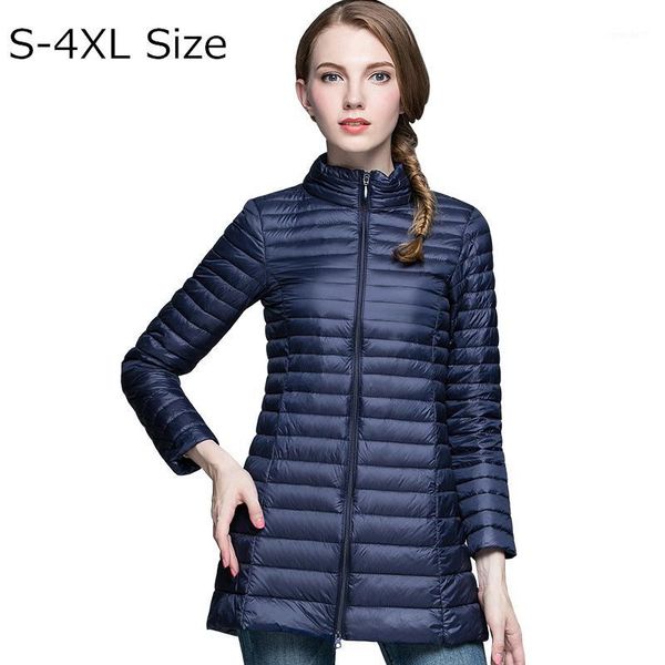 women's down & parkas brand casual 90% white duck jacket women stand collar ultra light female autumn winter warm long coat plus size p, Black
women's down & parkas brand casual 90% white duck jacket women stand collar ultra light female autumn winter warm long coat plus size p, Black