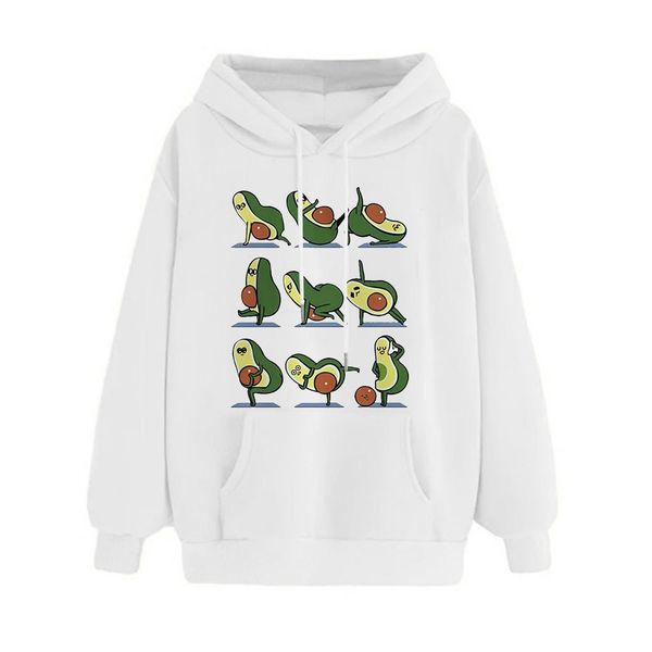 fashion sweatshirt jacket womens hooded casual long-sleeved loose printed hooded pullover sweatshirt winter avocado print, White
fashion sweatshirt jacket womens hooded casual long-sleeved loose printed hooded pullover sweatshirt winter avocado print, White