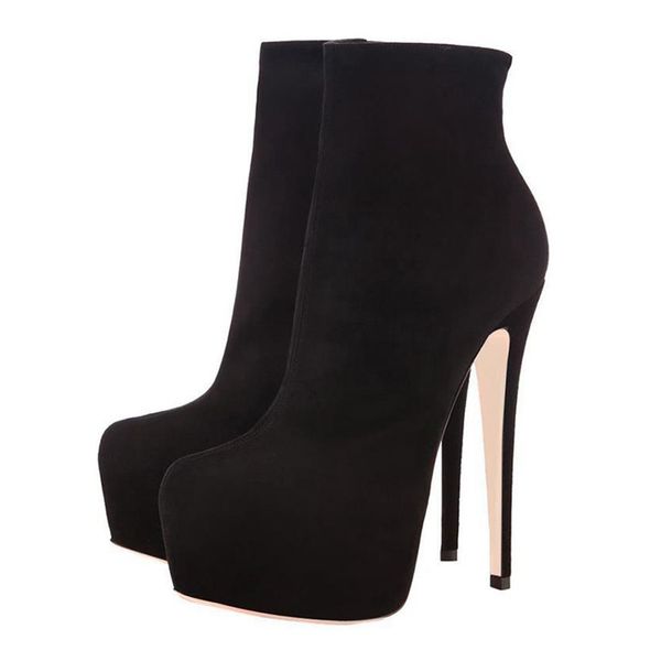 e primavera outono feminino super fino sapatos de salto alto rebanho curo retro martin botas preto plataforma bombass tamanho grande g86v, Black
e primavera outono feminino super fino sapatos de salto alto rebanho curo retro martin botas preto plataforma bombass tamanho grande g86v, Black