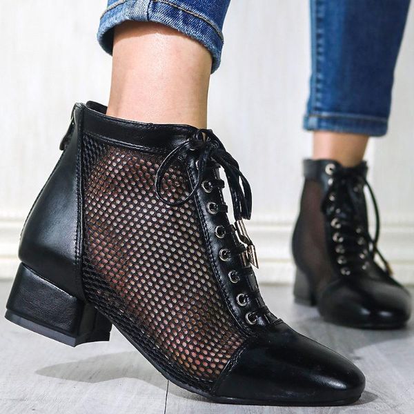 sarairis casual big size 48 chunky heels shoelaces summer women shoes ankle boots female, Black
sarairis casual big size 48 chunky heels shoelaces summer women shoes ankle boots female, Black