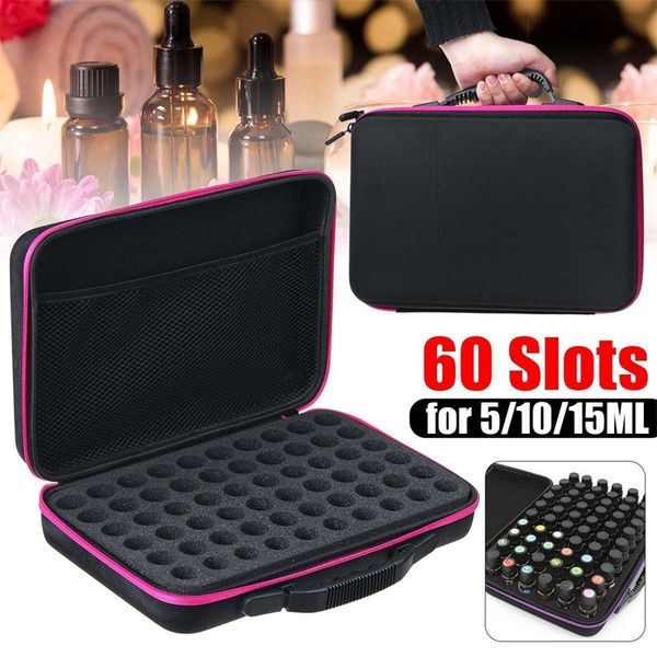 60 slots essential oil bag nail storage case portable makeup perfume storage box essential oil bottle organizer y200714, Blue;pink
60 slots essential oil bag nail storage case portable makeup perfume storage box essential oil bottle organizer y200714, Blue;pink