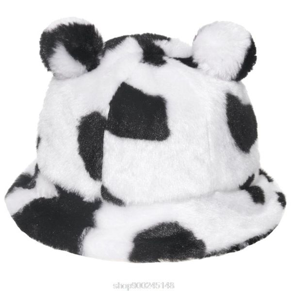 women winter thicken fuzzy plush bucket hat cute bear ears leopard zebra-stripes cow printed warm fisherman cap d02 20 dropship, Blue;gray
women winter thicken fuzzy plush bucket hat cute bear ears leopard zebra-stripes cow printed warm fisherman cap d02 20 dropship, Blue;gray