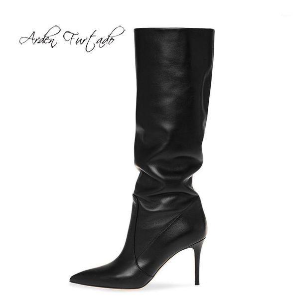 boots arden furtado fashion women's shoes winter pointed toe stilettos heels leather slip-on elegant ladies pleated 45 461, Black
boots arden furtado fashion women's shoes winter pointed toe stilettos heels leather slip-on elegant ladies pleated 45 461, Black
