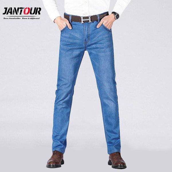 men's jeans jantour brand 2021 slim elastic cotton men fashion business classic style skinny denim pants trousers male, Blue
men's jeans jantour brand 2021 slim elastic cotton men fashion business classic style skinny denim pants trousers male, Blue