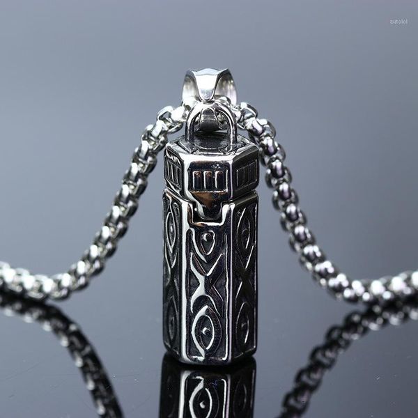 retro cuboid ashes open pendant necklace for men urn cremation memorial necklaces stainless steel jewelry 24inch1, Silver
retro cuboid ashes open pendant necklace for men urn cremation memorial necklaces stainless steel jewelry 24inch1, Silver