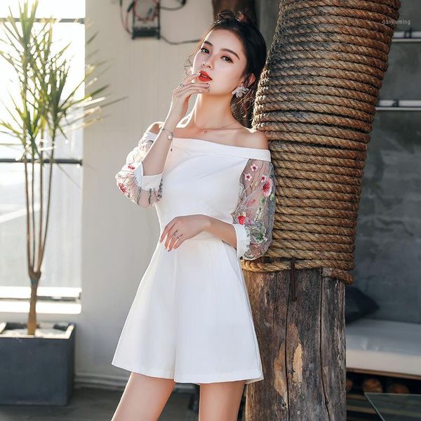 comelsummer boho playsuits 2019 women off shoulder mesh patchwork jumpsuit embroidery floral wide leg beach playsuits1, Black;white
comelsummer boho playsuits 2019 women off shoulder mesh patchwork jumpsuit embroidery floral wide leg beach playsuits1, Black;white