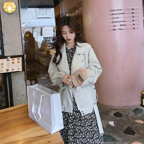 women's leather & faux winter casual jackets ladies turn-down collar motorbiker single breasted coat women solid outerwear female y4481, Black
women's leather & faux winter casual jackets ladies turn-down collar motorbiker single breasted coat women solid outerwear female y4481, Black