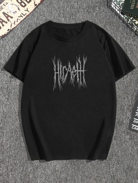 men letter graphic tee 97sc#, White;black
men letter graphic tee 97sc#, White;black