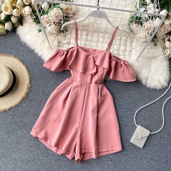 fitaylor 2020 summer women sweet ruffle edge one word collar short sleeve chiffon shorts jumpsuit pocket high waist romper+belt1, Black;white
fitaylor 2020 summer women sweet ruffle edge one word collar short sleeve chiffon shorts jumpsuit pocket high waist romper+belt1, Black;white