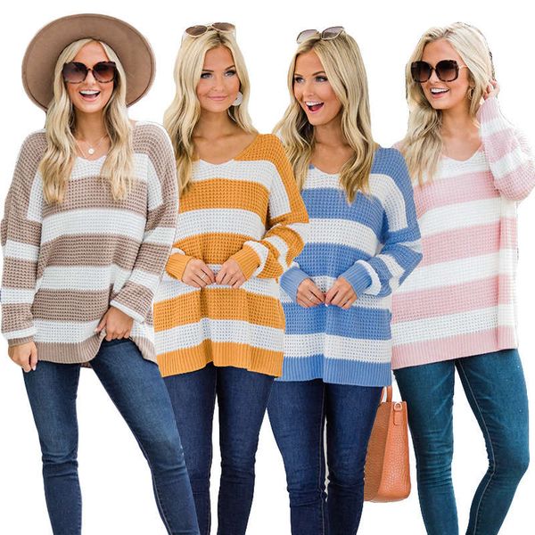spring 2020 new long sleeve pullover knitted sweater women's lazy loose v-neck top, White;black
spring 2020 new long sleeve pullover knitted sweater women's lazy loose v-neck top, White;black