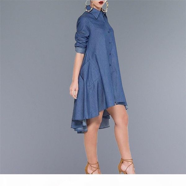 elegant casual style women loose dress fashion turn down neck long sleeve irregular hem loose denim jeans lady shirt dresses, Black;gray
elegant casual style women loose dress fashion turn down neck long sleeve irregular hem loose denim jeans lady shirt dresses, Black;gray