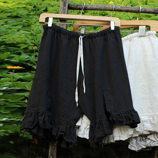 women plue size causal solid linen high waist shorts tie up loose wide short leg wide leg elastic waist drawstring shorts, White;black
women plue size causal solid linen high waist shorts tie up loose wide short leg wide leg elastic waist drawstring shorts, White;black