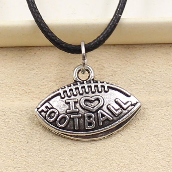 new durable black faux leather i love football pendant cord choker charm diy retro boho tibetan silver color necklace jewelry 0l2s
new durable black faux leather i love football pendant cord choker charm diy retro boho tibetan silver color necklace jewelry 0l2s