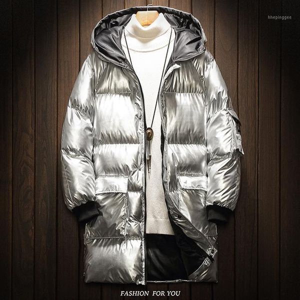 men's down & parkas men's winter coat of 2021 men in the long shiny silver handsome thickening trend cotton-padded clothes cotton, Black
men's down & parkas men's winter coat of 2021 men in the long shiny silver handsome thickening trend cotton-padded clothes cotton, Black