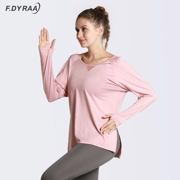 yoga outfits f.dyraa loose clothes for fitness sport shirt women blouse o-neck workout running long sleeve femme gym with thumb hole, White;red
yoga outfits f.dyraa loose clothes for fitness sport shirt women blouse o-neck workout running long sleeve femme gym with thumb hole, White;red