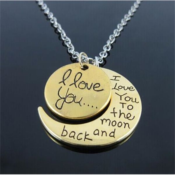 moon the i love you to and back for mom sister family pendant jewelry fashion necklace link chain valentine's gift acces
moon the i love you to and back for mom sister family pendant jewelry fashion necklace link chain valentine's gift acces