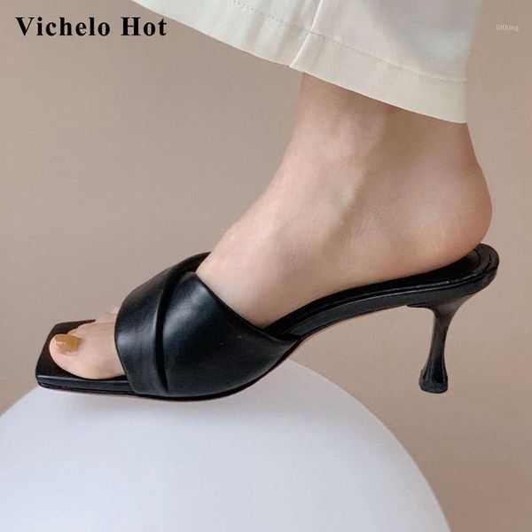 vichelo handmade slip on mules peep toe stiletto high heels mature lady summer party fashion sandals women l431, Black
vichelo handmade slip on mules peep toe stiletto high heels mature lady summer party fashion sandals women l431, Black