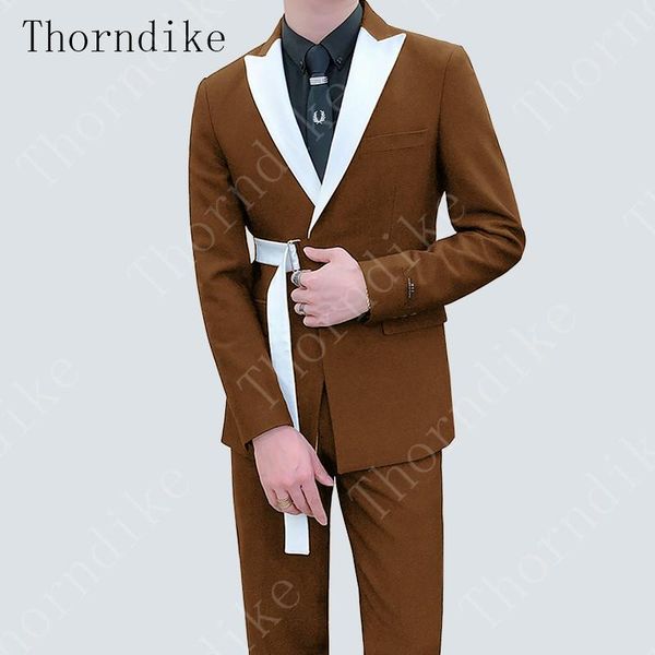 thorndike new (jacket+pant) 2 pcs set custom men formal business jacket tuxedo wedding suit formal brown blue classic black red, White;black
thorndike new (jacket+pant) 2 pcs set custom men formal business jacket tuxedo wedding suit formal brown blue classic black red, White;black
