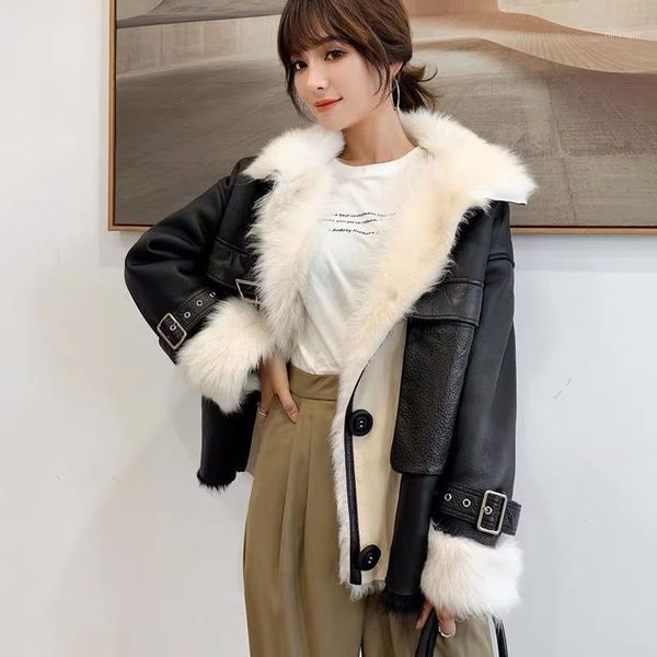 wool natural coat female 100% liner jacket women winter shearing clothes 2020 korean real double faced fur hiver 9-131, Black
wool natural coat female 100% liner jacket women winter shearing clothes 2020 korean real double faced fur hiver 9-131, Black