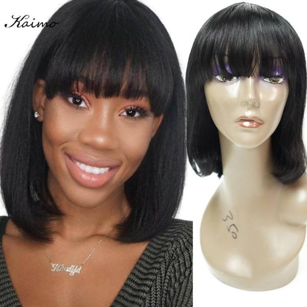 lace wigs straight human hair bob wig with bangs virgin natural color can be colored curled permed brazilian remy, Black;brown
lace wigs straight human hair bob wig with bangs virgin natural color can be colored curled permed brazilian remy, Black;brown