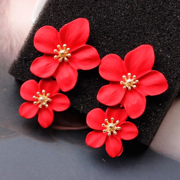 fashionable personality flower ear nails women multi color double flower earrings statement earring fashion jewelry xl0628, Silver
fashionable personality flower ear nails women multi color double flower earrings statement earring fashion jewelry xl0628, Silver
