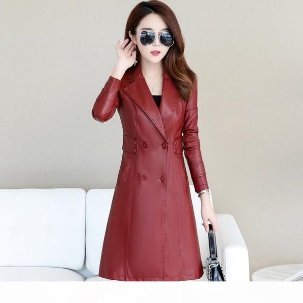 2018 autumn winter long soft faux leather jacket women plus size 5xl black red purple casual slim female outerwear leather coat
2018 autumn winter long soft faux leather jacket women plus size 5xl black red purple casual slim female outerwear leather coat