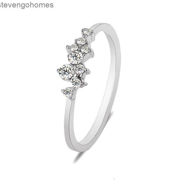 factoryrecd18k plated and nine diamond new ladies' ring accessories, Silver
factoryrecd18k plated and nine diamond new ladies' ring accessories, Silver