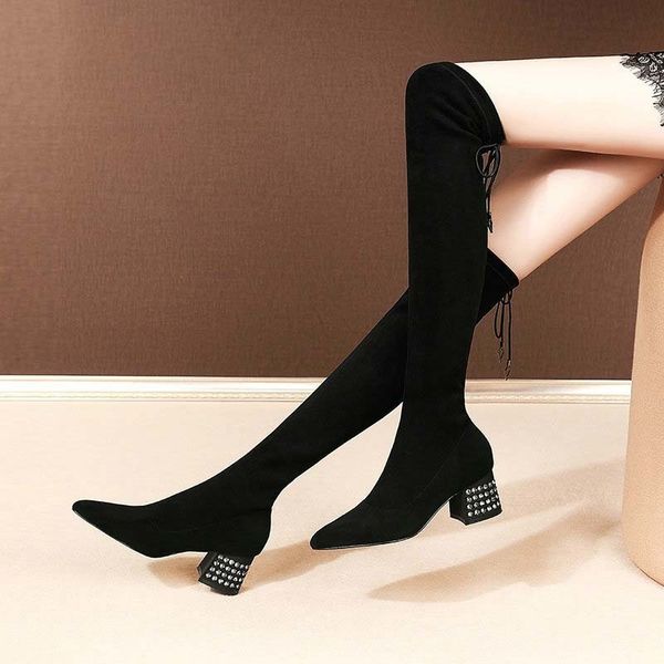 see 2021 square crystal high plutonium heels floating on the knee female shoes pointed up rentals size 34-42 boots, Black
see 2021 square crystal high plutonium heels floating on the knee female shoes pointed up rentals size 34-42 boots, Black